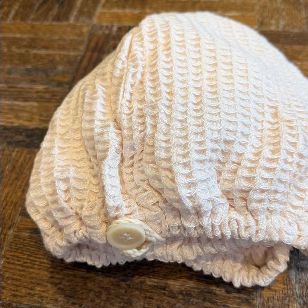 Ettitude Natural Waffle Hair Towel with Tag - Picture 5 of 5